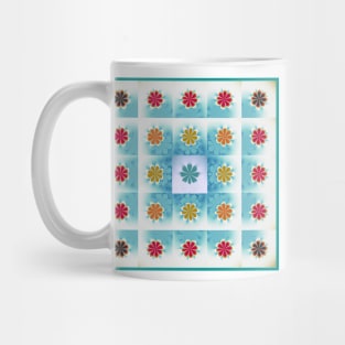 Fractal Daisies Pattern Mug